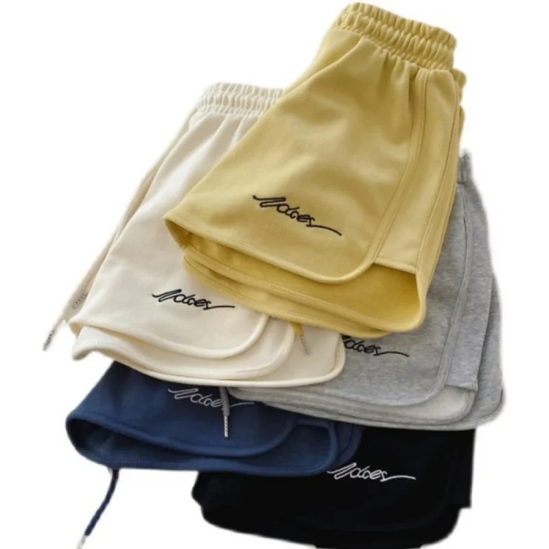 Summer New Shorts Loose Outwear Home Sleepwear High Waist Casual Wide Leg Sports Shorts