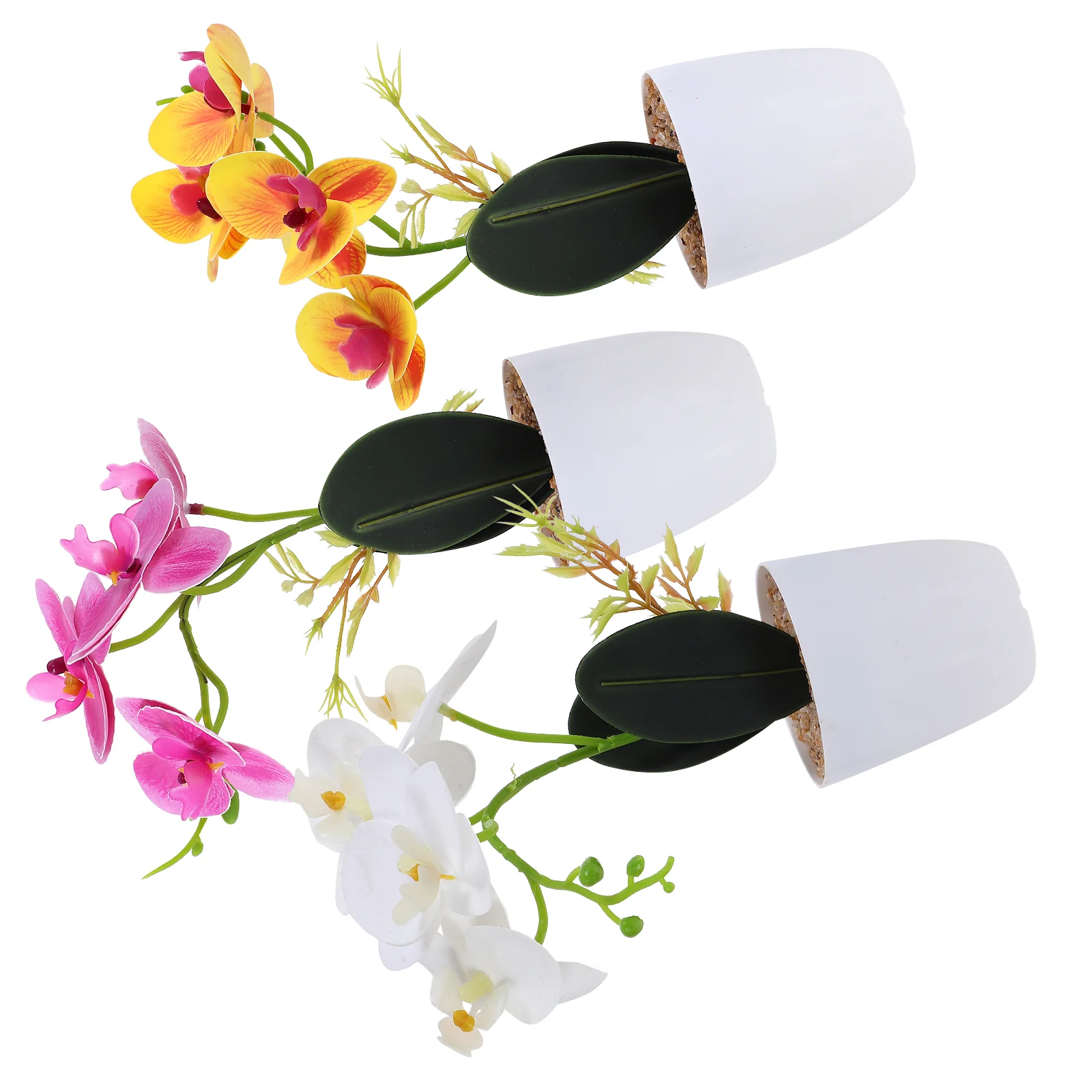 

3pcs Faux Potted Artificial Potted Decoration Artificial Potted Bonsai Artificial in Pot