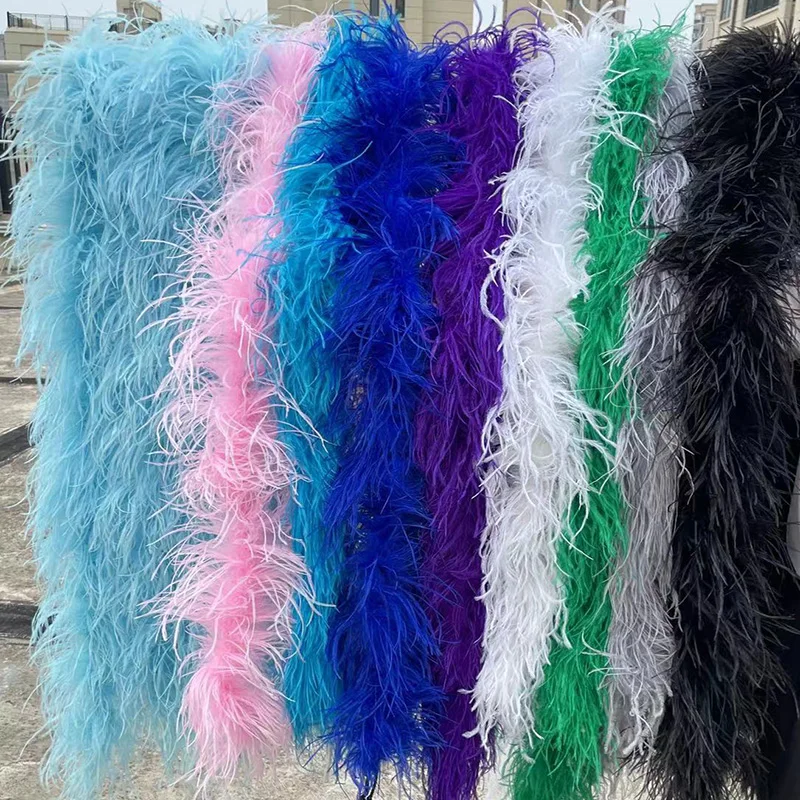 Полосатые страусиные перья Boa 6ply, 1 шт./партия, 200 см (79 дюймов), пушистые перьи страусы, декоративная одежда, швейные ремни, платье Полосатые страусиные перья Boa 6ply, 1 шт./партия, 200 см (79 дюймов), пушистые перьи страусы, декоративная одежда, швейные ремни, платье