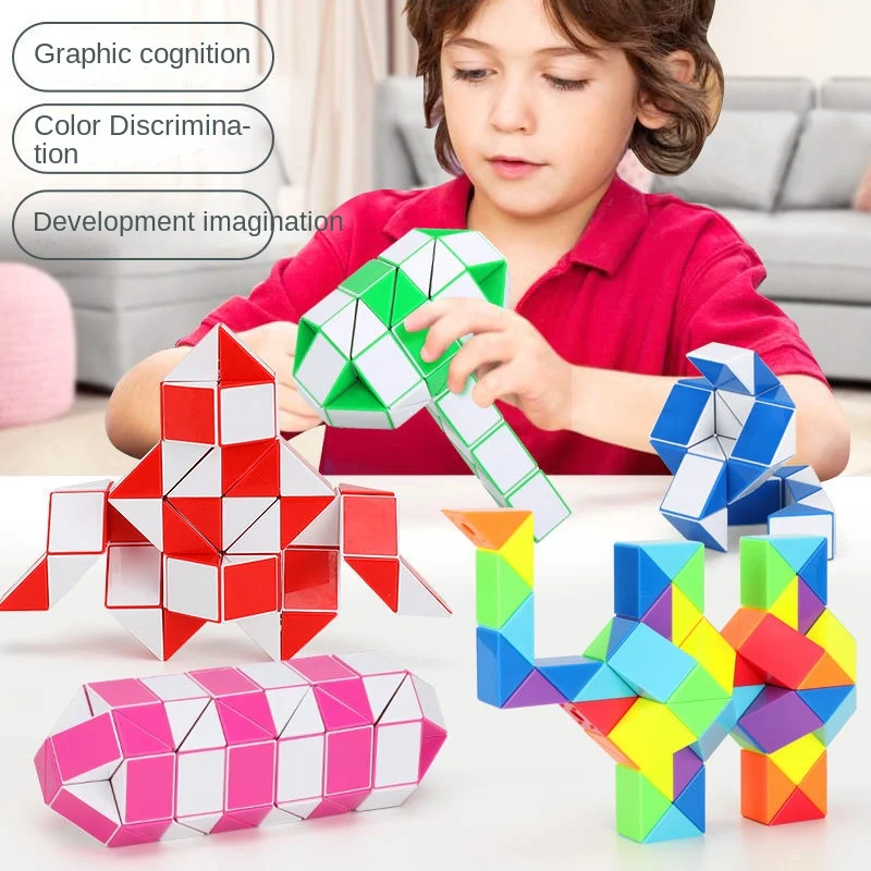 

Children's Ever-changing Magic Ruler 24 Kindergarten Competition Educational Toy Set Full Set of Rubik's Cube