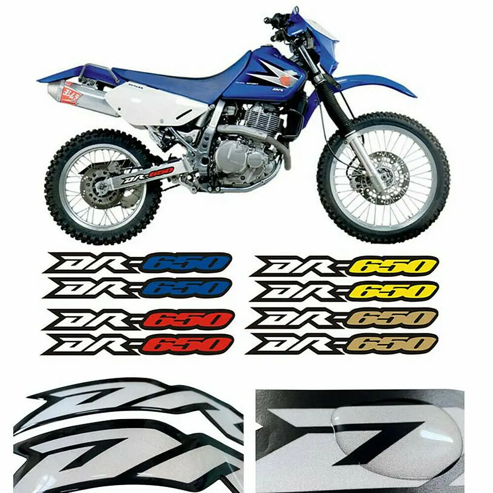 

For Suzuki DR650/S 1990 1991 DR 650SE 1992-2019 93 94 97 98 3D Glue Swing Air Box Reflection Stickers Motorcycle Decorate Decals