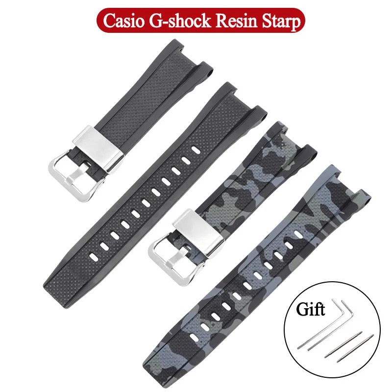 Фото Ремешок для часов из смолы для Casio G-SHOCK GST GST-W300G/W300/S300G/S300/S100G/S110, спортивный мягкий браслет, аксессуары для часов №1