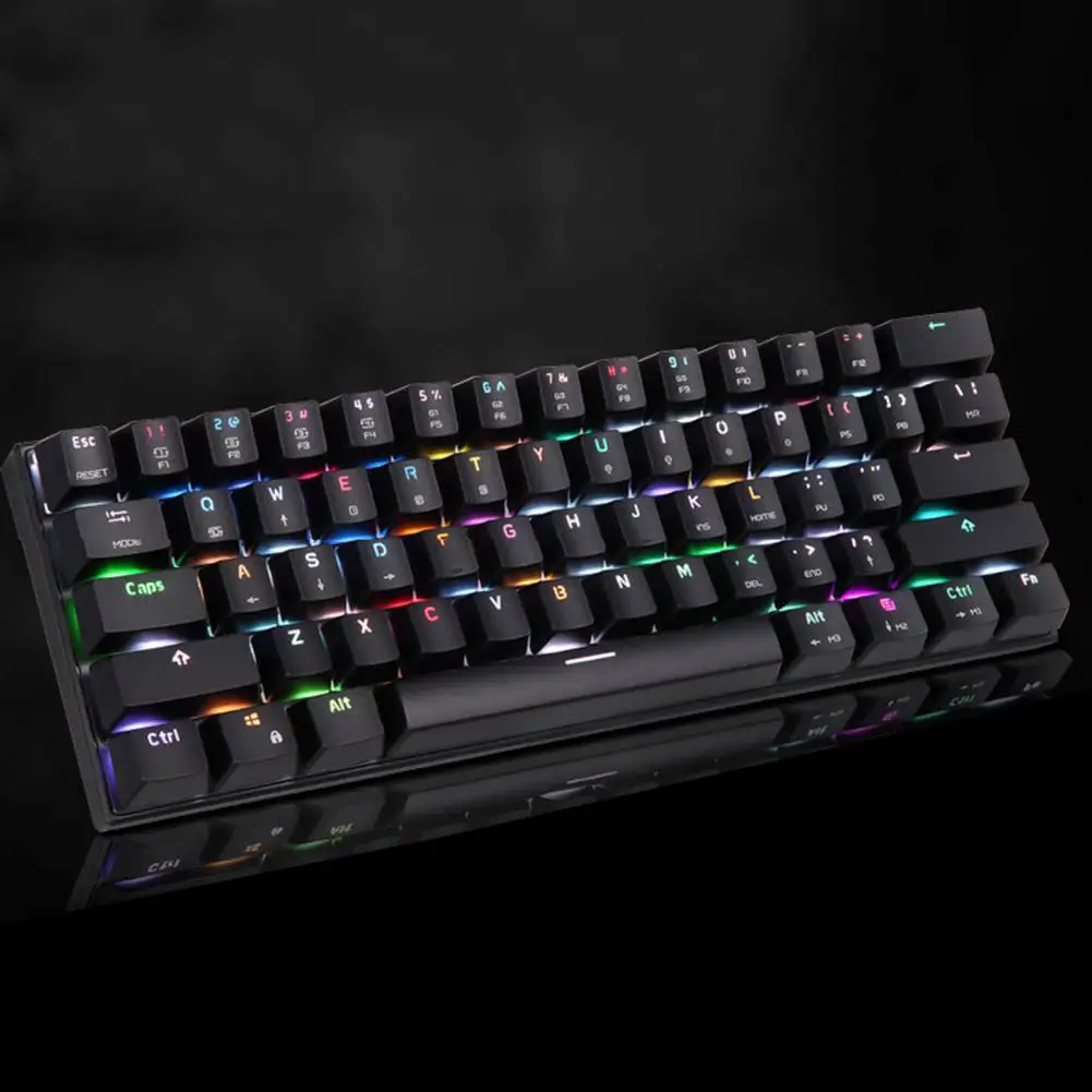 Профессиональная игровая клавиатура CK62, 61 клавиша, быстрый отклик, ультратонкая Беспроводная Проводная клавиатура для офиса
