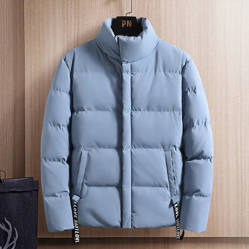2022 Winter New Luxury Fashion Cotton Clothes Men Thickening Light Luxury Fashion Warm Jacket Boutique Clothing Simple Style