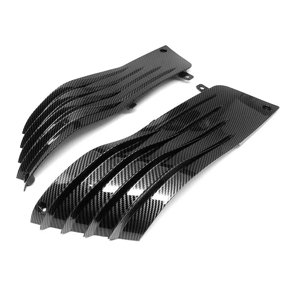 

For KAWASAKI ZX14 2006-2011 Side Engine Mid Trim Knee Guard Fairing Hydro Dipped Carbon Fiber Finish