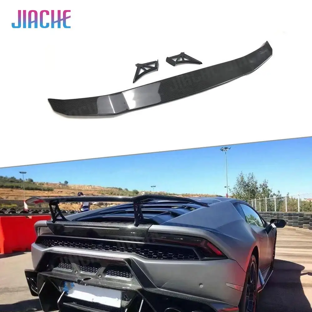 Задний спойлер автомобиля из углеродного волокна чехол для Lamborghini Huracan LP610 LP580