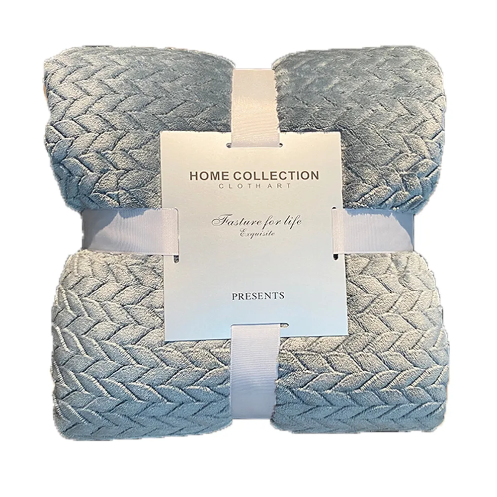 Коралловое Флисовое одеяло с рисунком ушей пшеницы утолщенное однослойное и