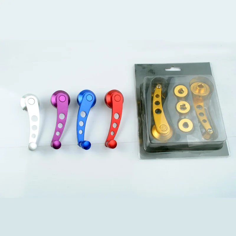 

2pcs Car modified lifter rocker handle metal window glass rocker small truck van hand-cranked car with rocker Windows Auto Glass