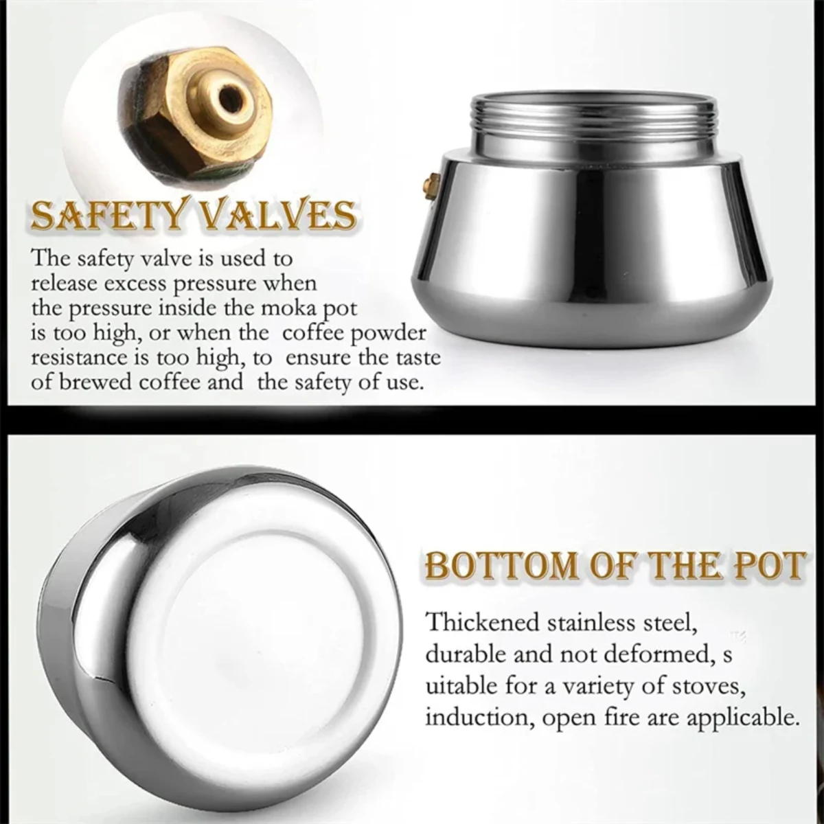 4/6/9 чашек из нержавеющей стали горшок для мока кофемашина чашки эспрессо