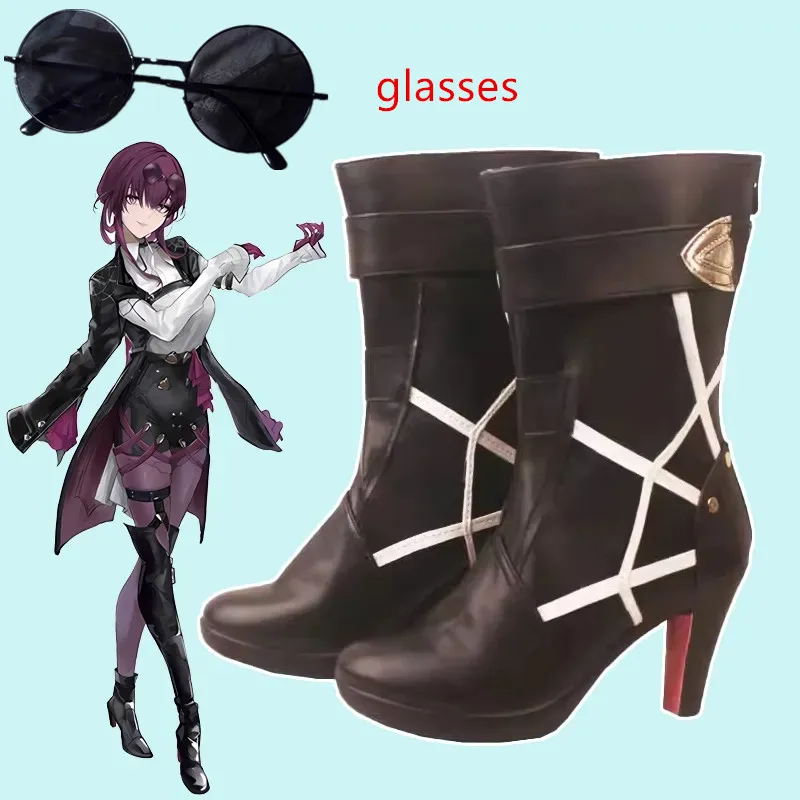 

Kafka Cosplay Shoes Anime Honkai: Star Rail Role Play Boots Costume boots 3 styles boots cosplay glasses Accessory