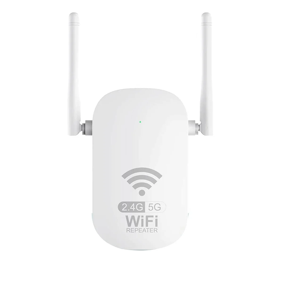 

WLAN WiFi Repeater AC1200 Dual Band 2.4GHz+5GHz WIFI Repeater with Repeater/Router Amplifier with 2 Antenna -EU Plug