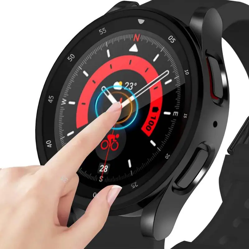 

Case Cover Compatible With SamsungGalaxy Watch 5 Pro 45mm Case Protective Edge Case Hard TPU Protector For Galaxy Watch 5 Pro