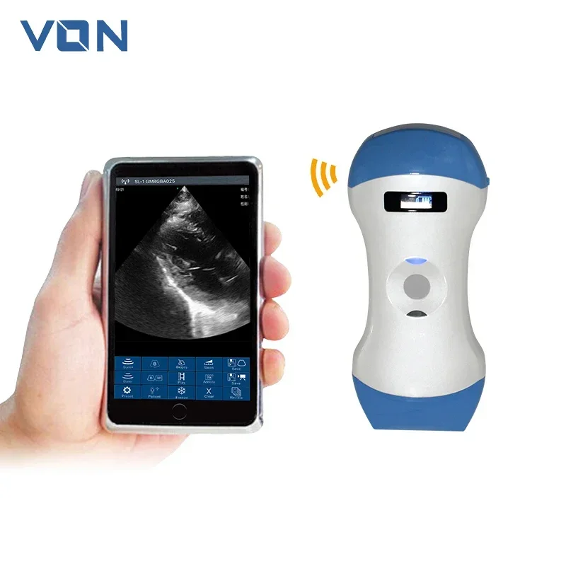 VON Беспроводной портативный ветеринарный ультразвуковой сканер цвета B для