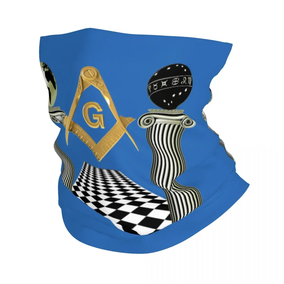 

Зимняя повязка на голову Boaz And Jachin с дужками Соломона, шейный Регулируемый шарф-труба для кемпинга, мужская повязка на лицо