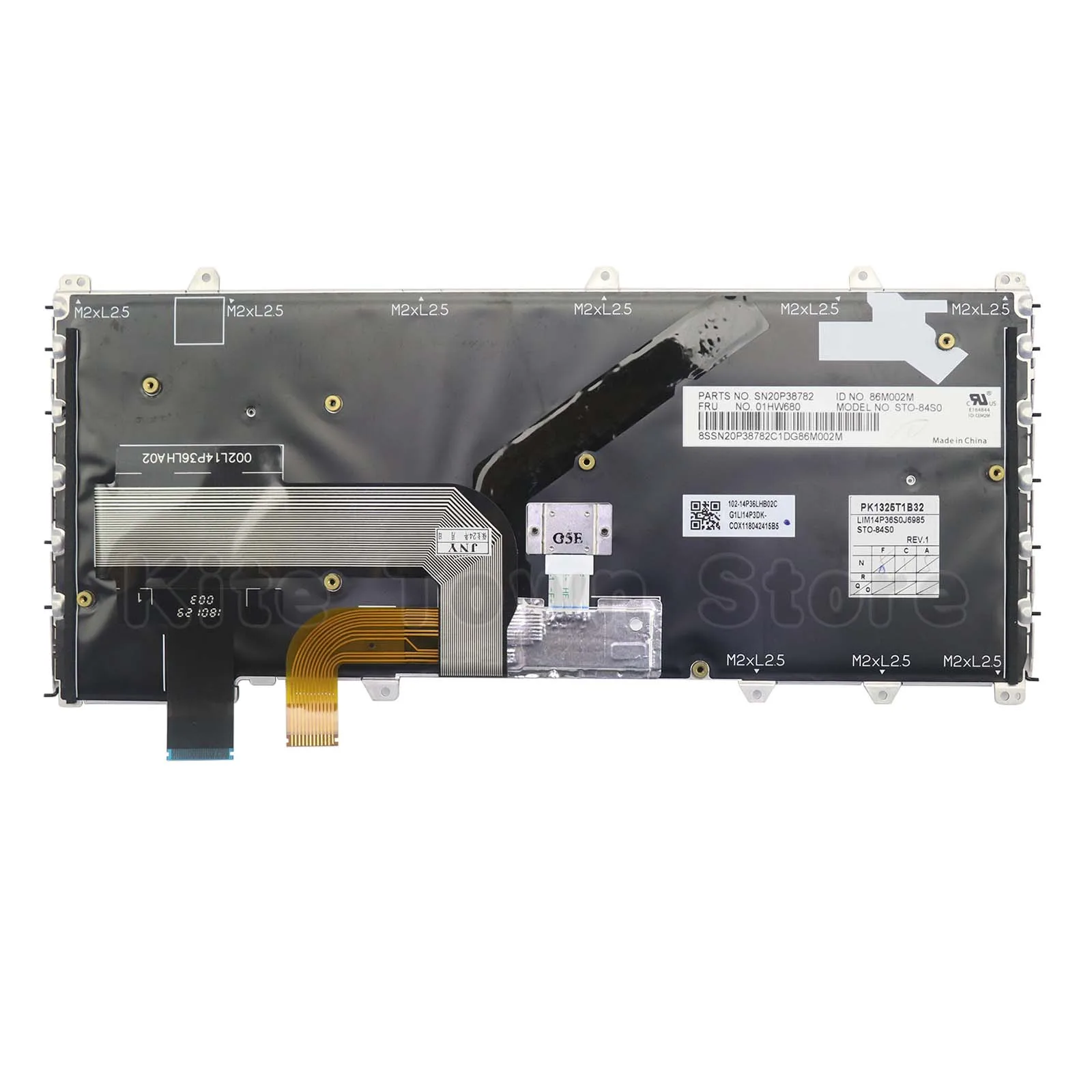 Новая американская раскладка клавиатуры для ноутбука с подсветкой и указателем