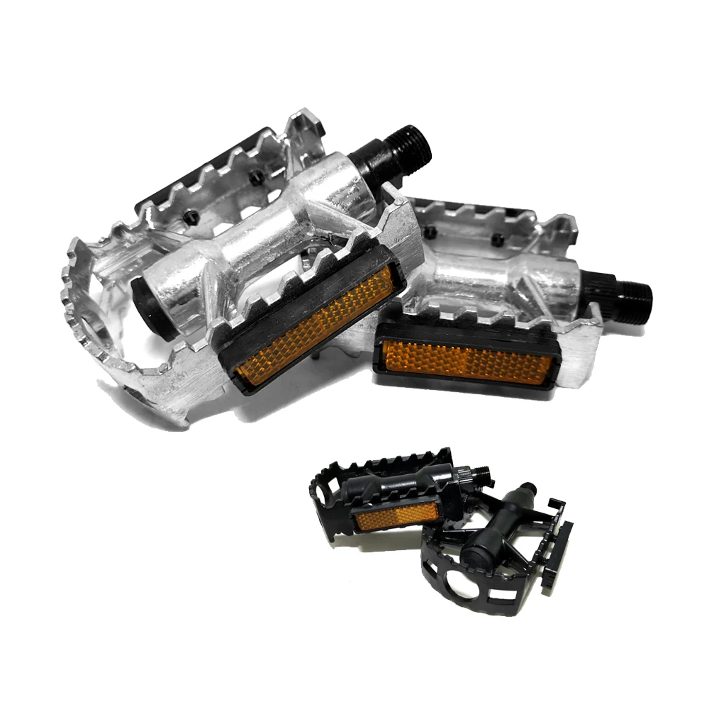 

E0981 Бесплатная доставка Супер ретро педаль для велосипеда из алюминиевого сплава светло-серые Нескользящие педали для велосипеда Аксессуа...