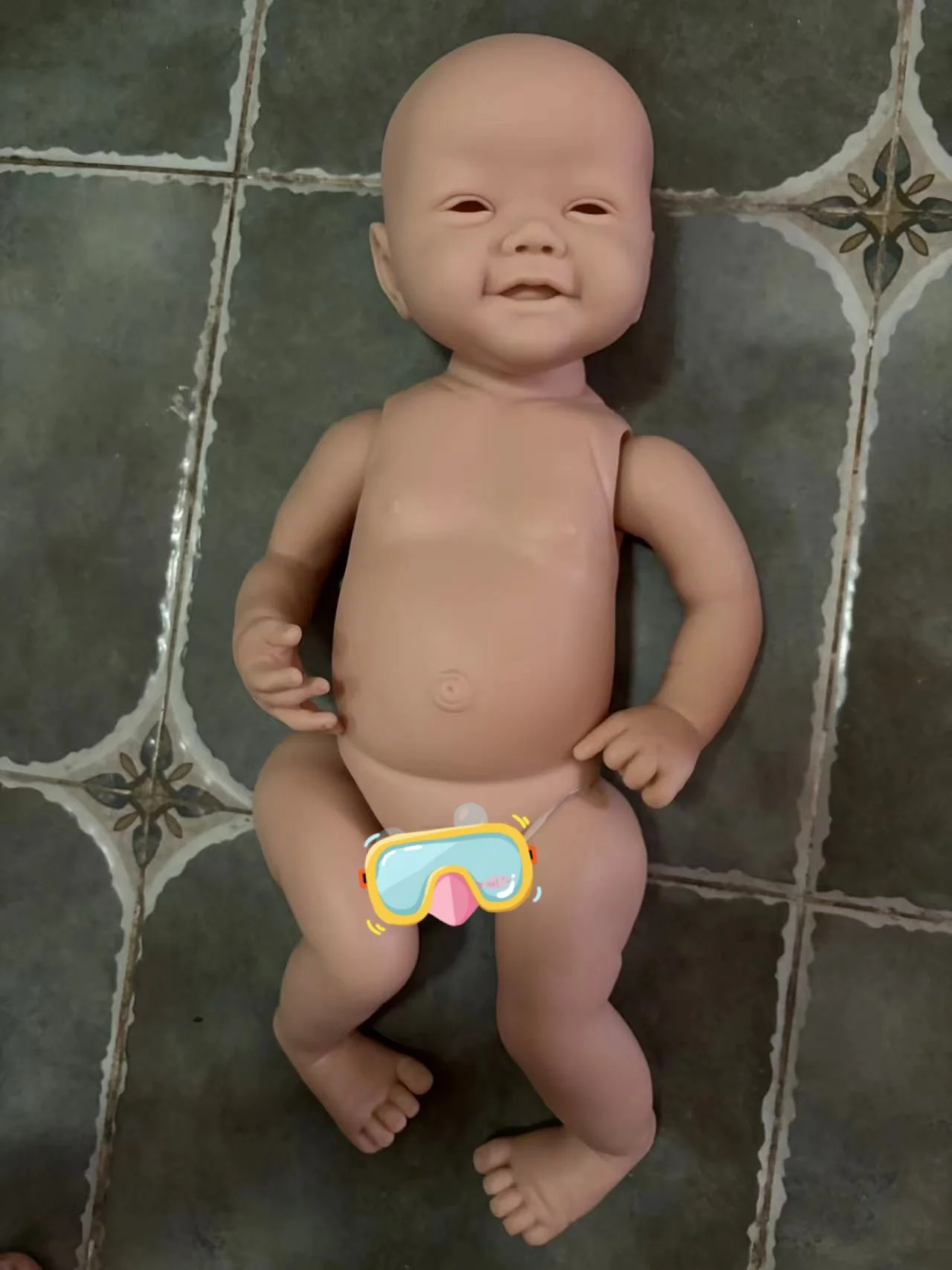 Кукла-реборн Kinsley 20 дюймов необработанная Неокрашенная