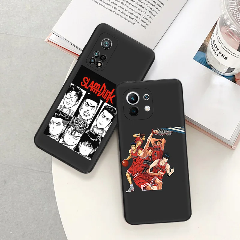 Phone Case For Redmi 10C 10A Note 11 Pro 10 10s 11s Slam Dunk Xiaomi 10t 11t Lite Black Soft Protective Cover