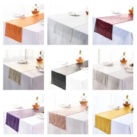 gold rose gold silver sequin table runners for weddings party christmas banquet diningtable decoration colorful table runner