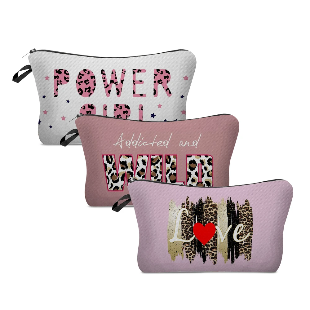 

Женская портативная косметичка с леопардовым принтом, сумочка для мытья, дорожный Органайзер на молнии для хранения туалетных принадлежно...