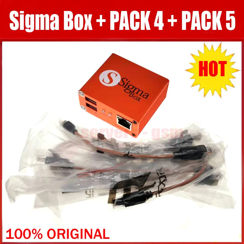 2022 новейшая оригинальная Sigma box с 9 кабелями активацией + Pack4 Pack5 новое обновление
