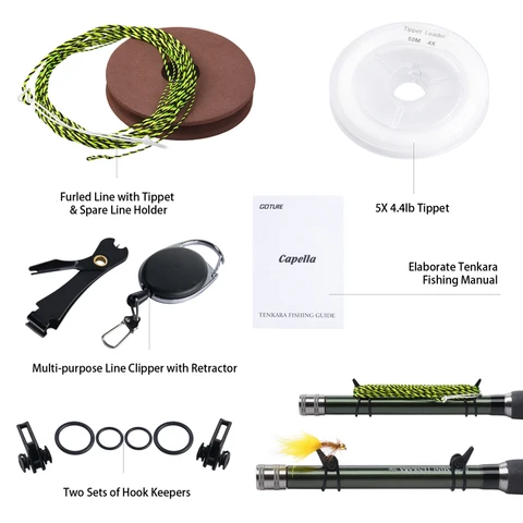 Goture Удочка для нахлыста Tenkara 12 футов