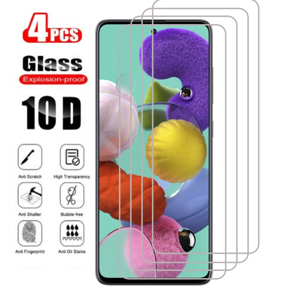 

Защитное стекло a51 для samsung galaxy a 51 51a, 4 шт.