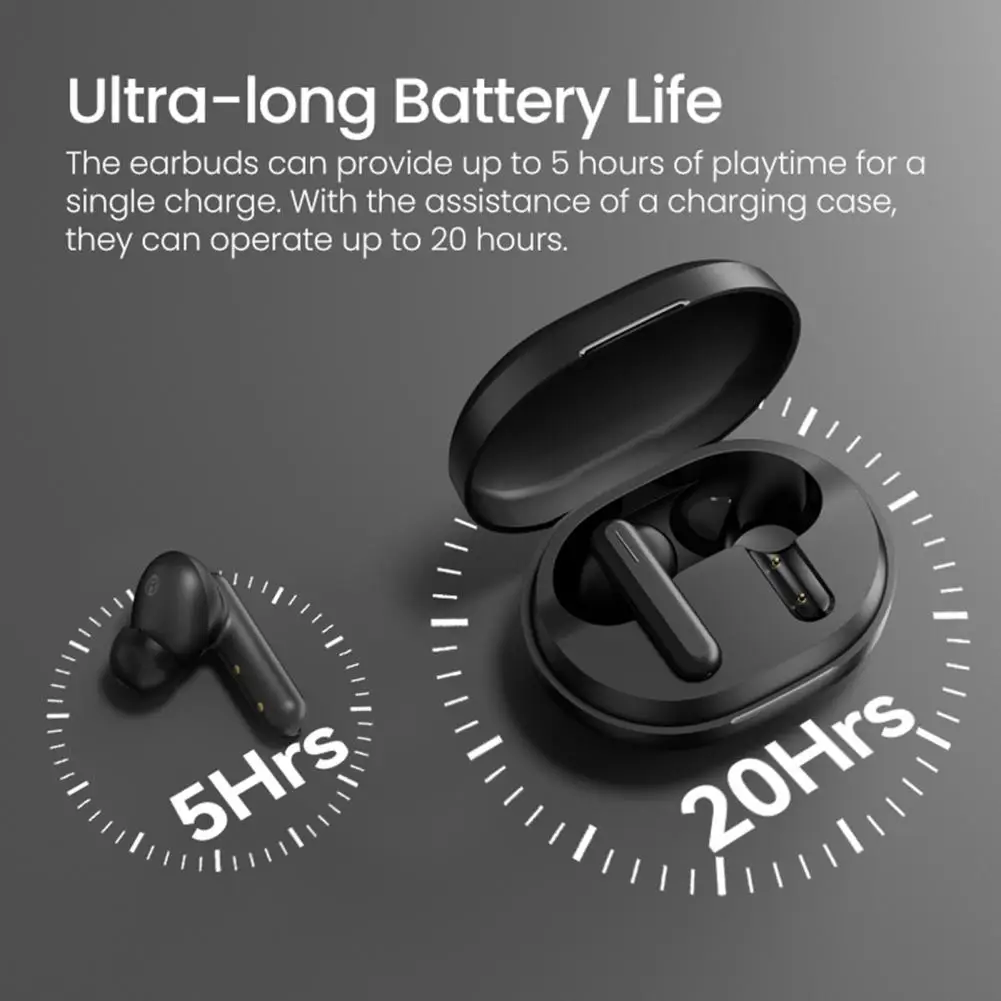 

Earphones 1 Set Portable HIFI Stereo Surround 20Hz-20KHz Fast Connection Wireless Headphones for Daily Use