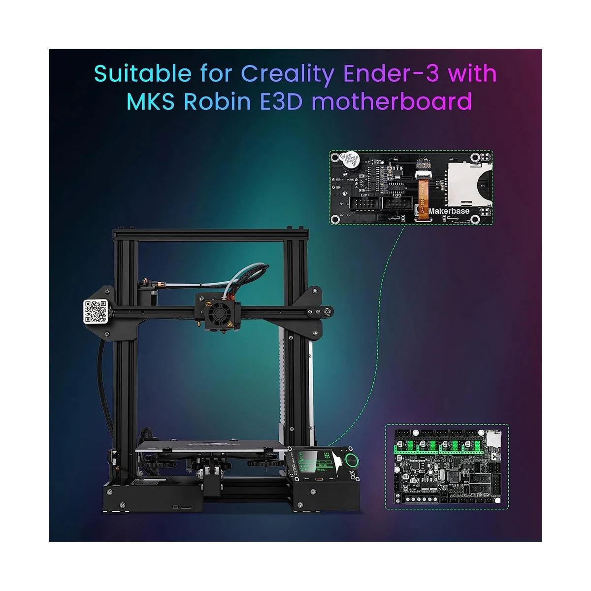 Для Makerbase MKS MINI12864 V3 вставка SD-карта передний ЖК-дисплей смарт-экран Запчасти для