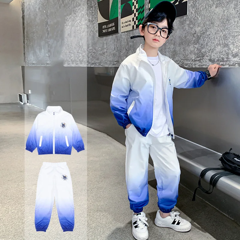 

Boys Suit Sweatshirts +Pants Cotton 2Pcs/Sets 2023 Lasted Spring Autumn Sports Sets Warm Thicken Children Clothing