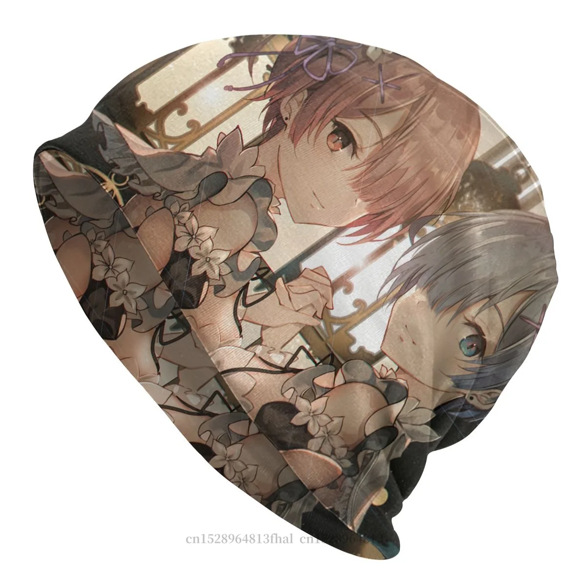 

Шапочка шапка Re Zero Аниме Natsuki Subaru для мужчин женщин мужчин девушек горничная Рам Рем зимняя теплая шапка хип-хоп шапочки шапка s