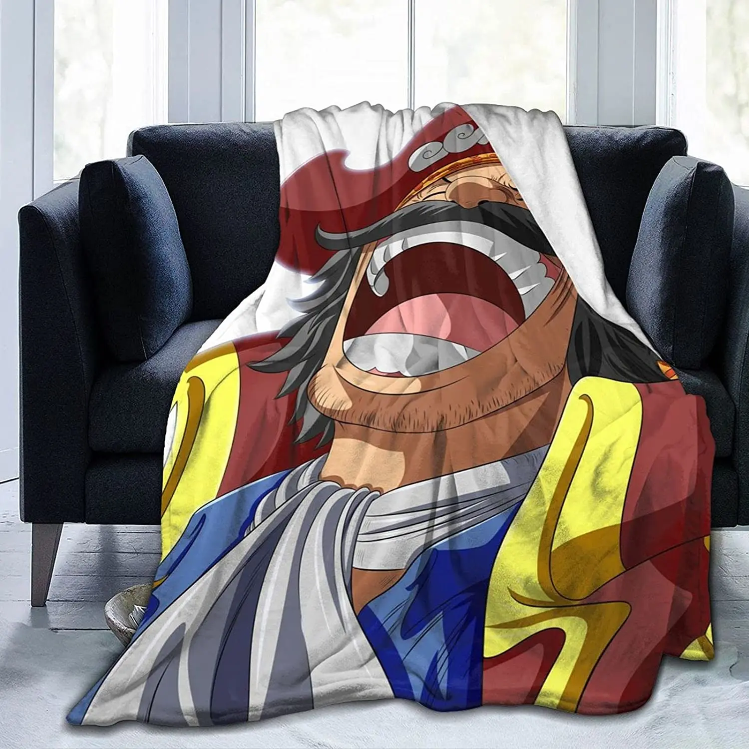 

GOL D. Roger Fluffy Soft and Comfortable Blanket, Anime Warm Embrace of Sympathy