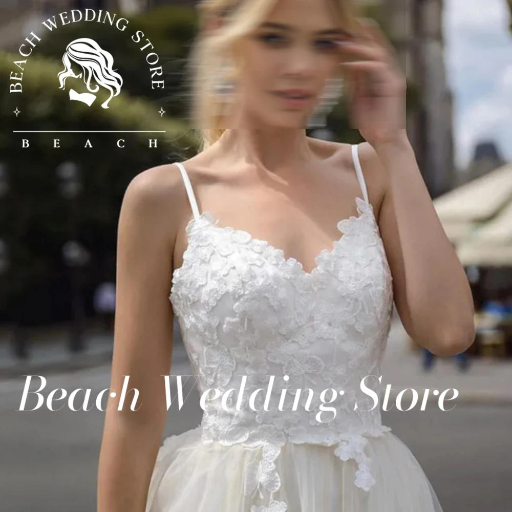 Пляжные свадебные платья цвета шампанского по индивидуальному заказу тюлевые