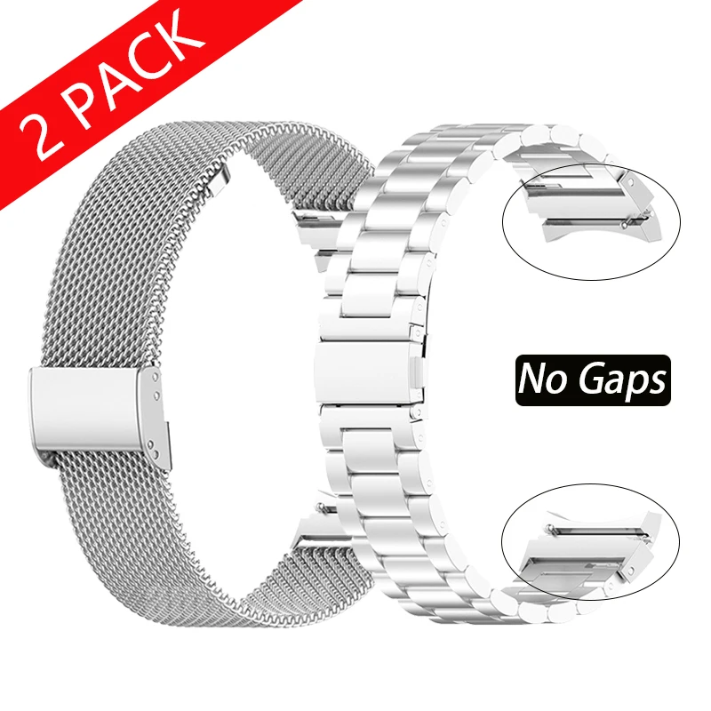 

Ремешок для Samsung Galaxy Watch 4 Classic, металлический браслет с изогнутым концом 46 мм 42 мм, 4 44 мм 40 мм, без зазора