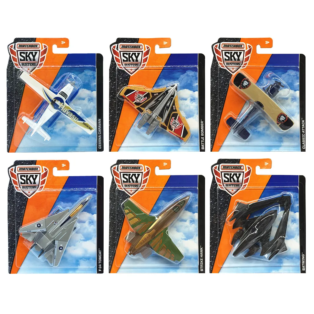 

Matchbox Plan Sky Busters BOEING 747-400 F-14 TOMCAT City hero aircraft alloy model toy rescue helicopter fighter ornaments