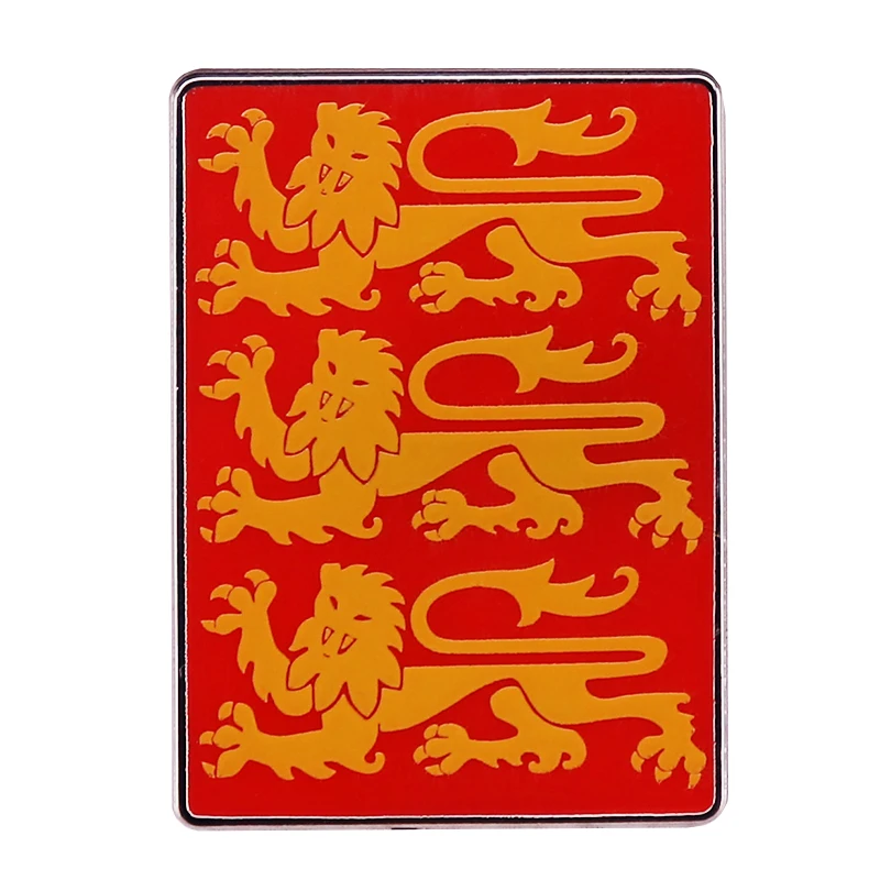 Флаги и устройства мира значок с королевским флагом Англии 3 львами шпильки |