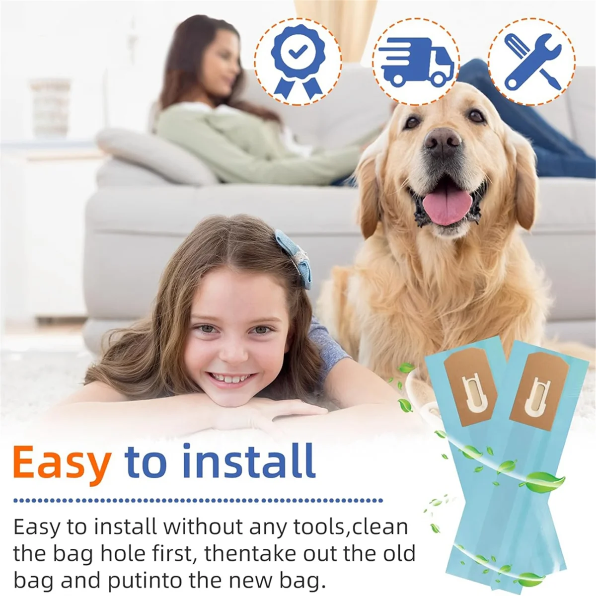 Сменные мешки для пылесоса PK80009 9 шт. XL XL2000 XL8000 XL9000 и коммерческих серий