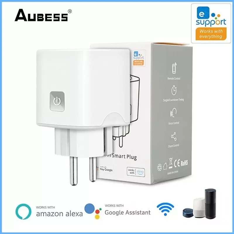 

Умная розетка Aubess EWelink, европейская стандартная розетка, Wi-Fi