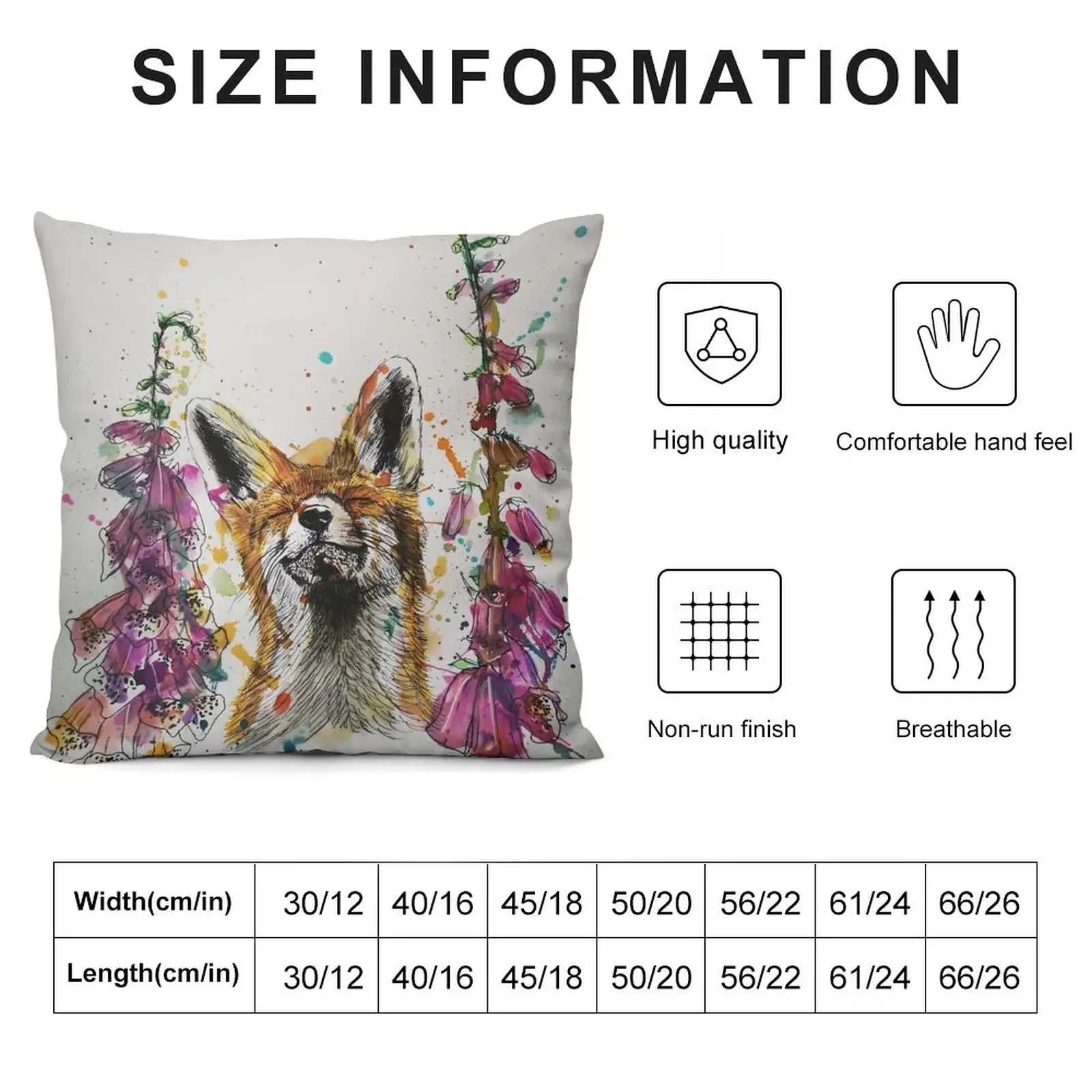 Фокс среди перчаток лисы Подушка Декоративная наволочка Подушки