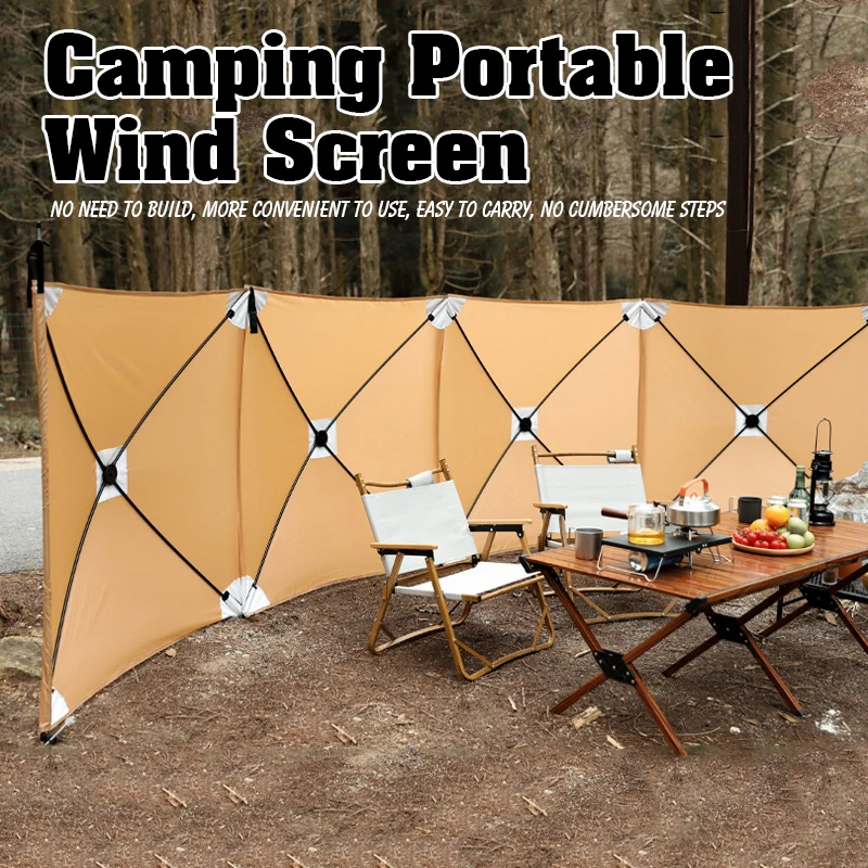 Большой складной ветрозащитный экран 5 6 м для кемпинга на открытом воздухе