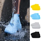 Водонепроницаемый силиконовый чехол для обуви, материал для ботинок унисекс, защитные сапоги для дождливой погоды, многоразовые сапоги для дома и улицы