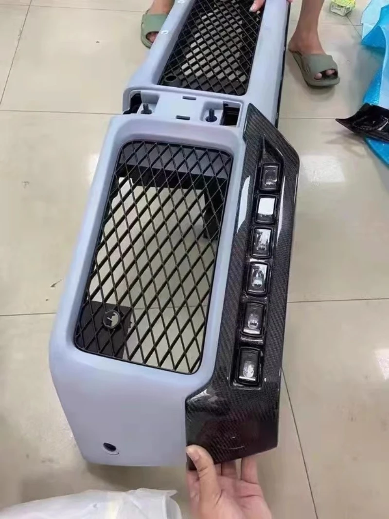 Угловая лампа для передних губ из углеродного волокна Mercedes Benz G Class W463 G500 G55 G63