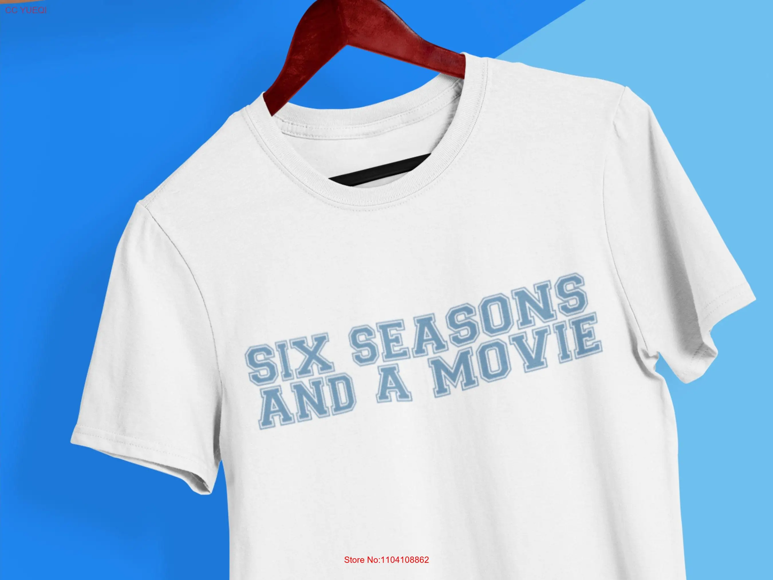 Футболка SIX SEASONS and a MOVIE Community TV с цитатами попкультура комедия одежда для ситкомов