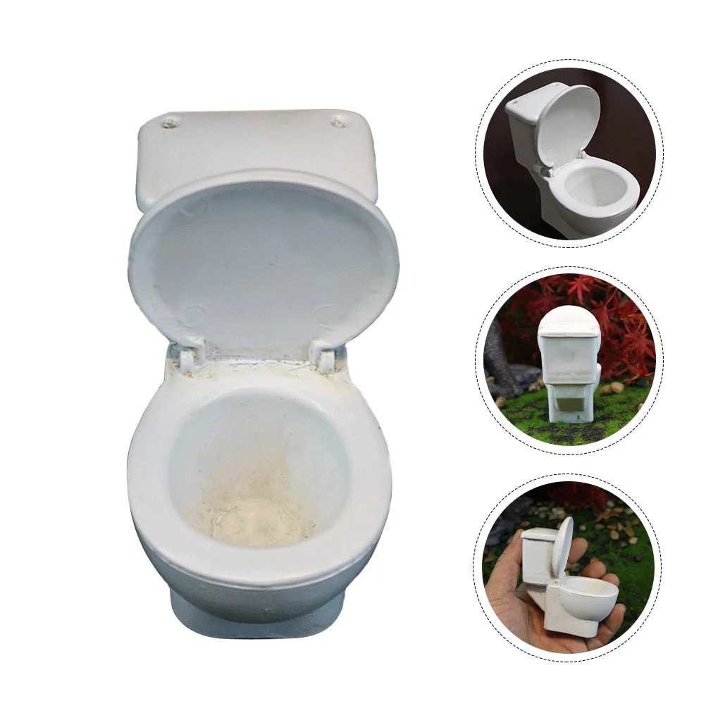 

Toytoilet Miniaturedecoration Furniture Accessories Tiny Model Scene Cake Birthday Figurine Kid Bathtub Baby House Games Pretend