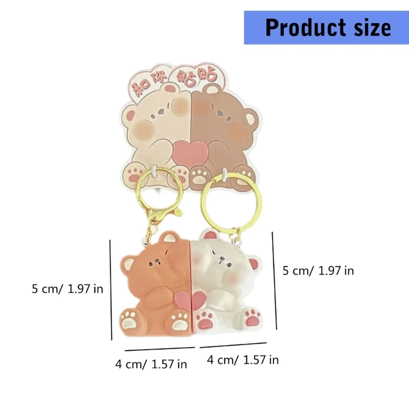 Одинаковые брелки для него и нее элегантные магнитные пара родственной души