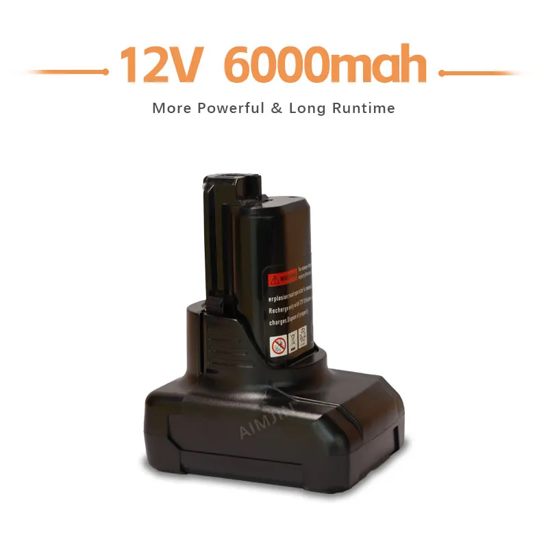

12V 6000mAh Battery Lithium For Bosch BAT420 BAT411 BAT412 BAT413 BAT412A Cordless Power Tools Battery Replacement