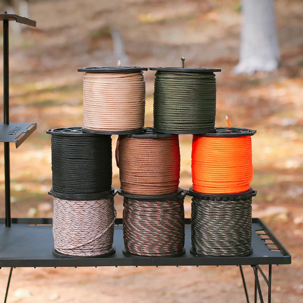 

9 ядер, многофункциональная аварийная веревка для выживания, 100 м, веревка для палаток, портативная устойчивая к разрыву веревка для кемпинг...