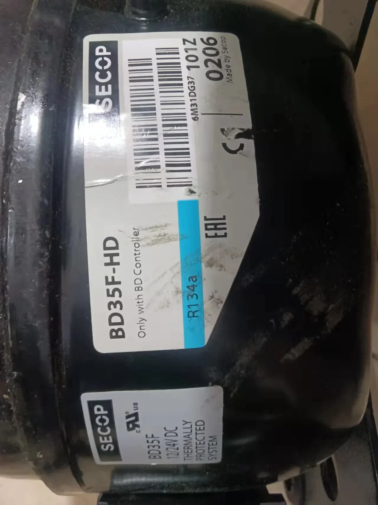 Подходит для инверторного компрессора SECOP Danfoss DC12/24 В постоянного тока BD1.4F-VSD.2