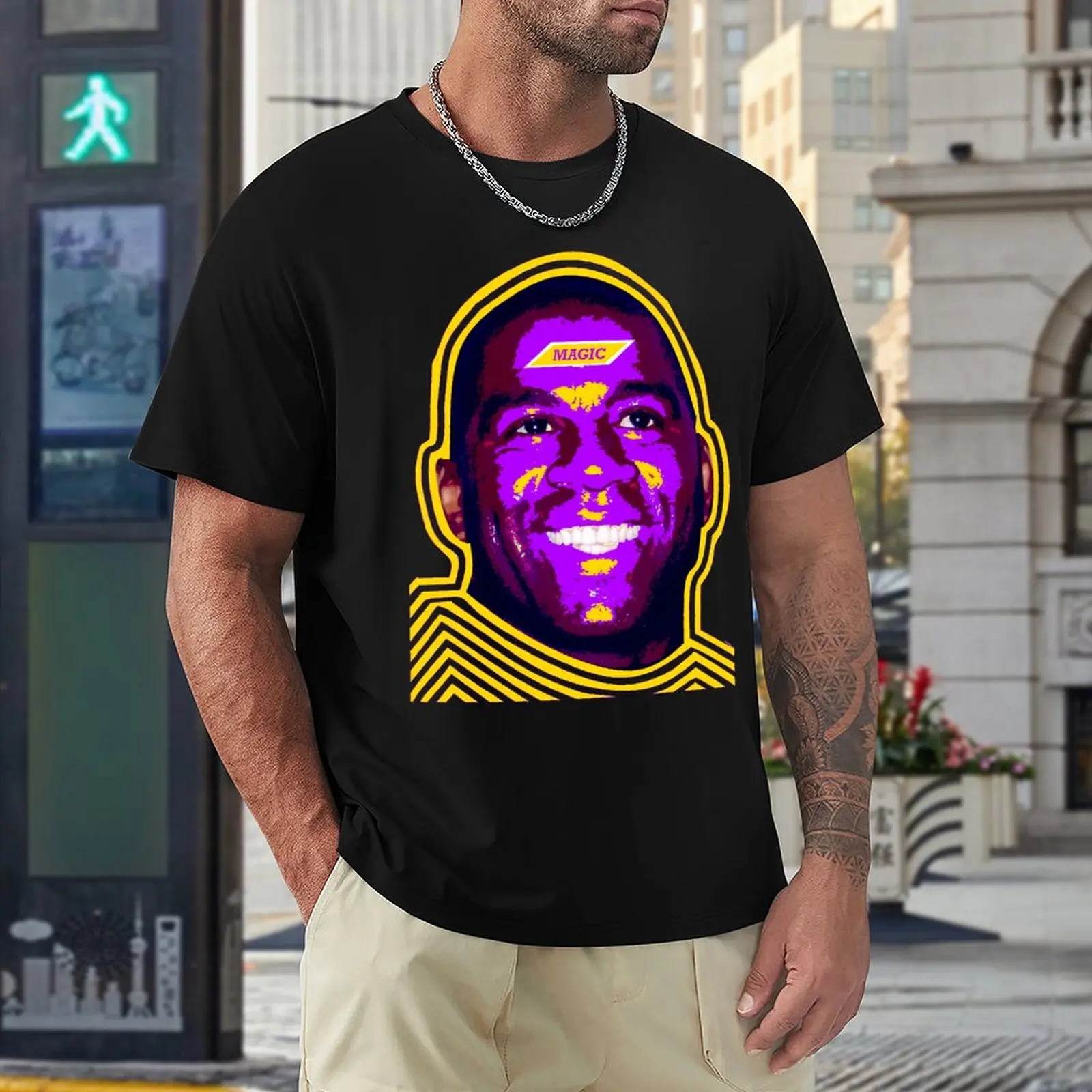 

Classic Magics And Johnsoner 2023 Basketball Stars (7) Top Tee High Quality Activity Competition USA Size