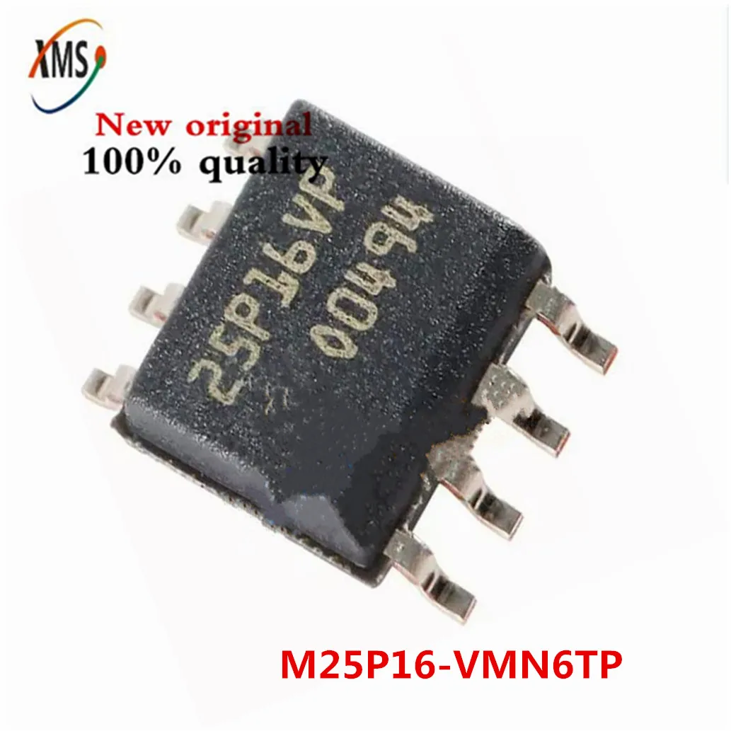 1-10PCS 25P16VP M25P16-VMN6TP SOP-8 16 Mbit, low voltage, Serial Flash memory with 50 MHz SPI bus interface IC